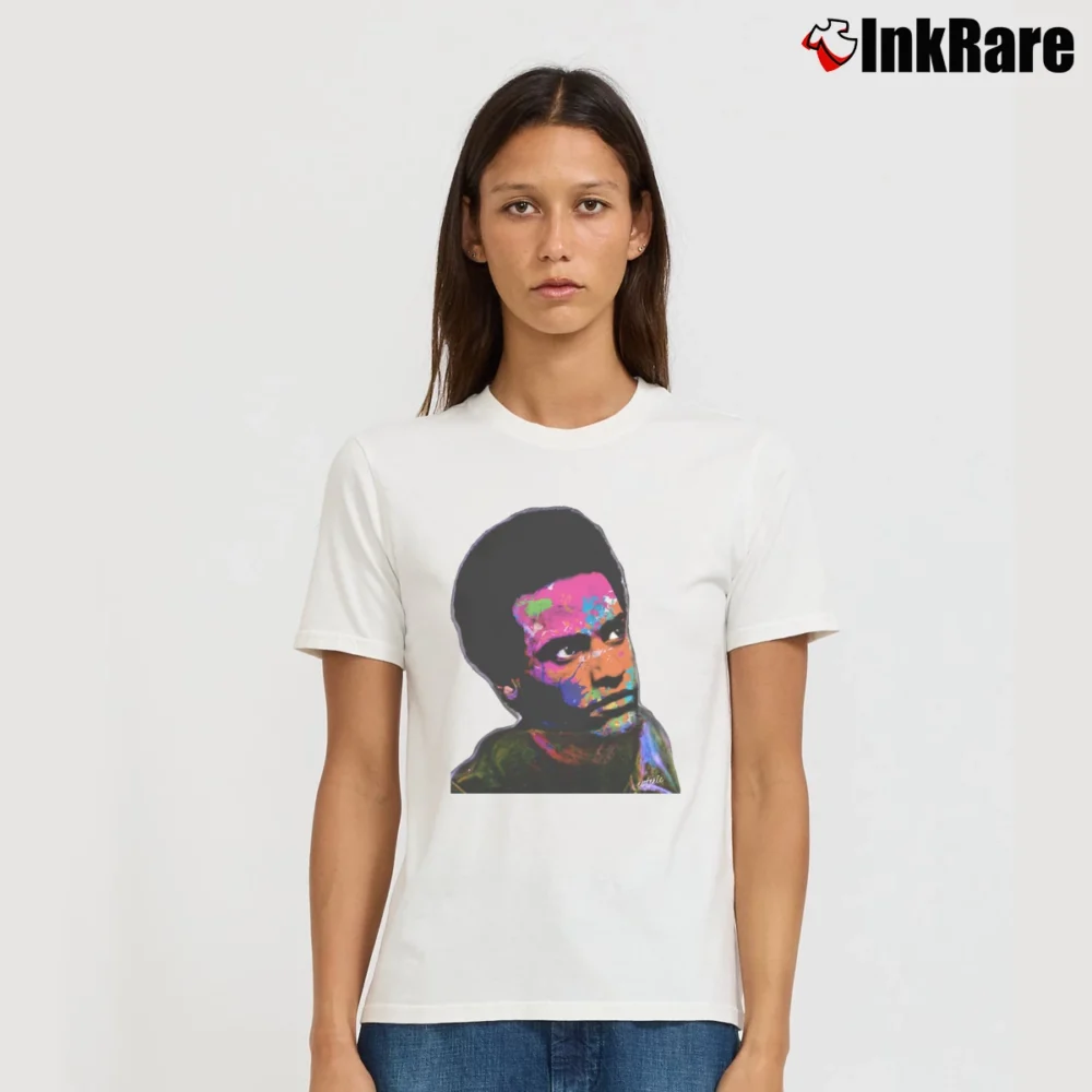 Women’s Huey P. Newton Bhm Classic Signature T-Shirt in white | Soft, Flattering Fit