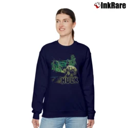 Women’s Hulk The End Coaster Marvel Universal Studios Relaxed Sweatshirt in navy | Soft, Laid-Back Vibe