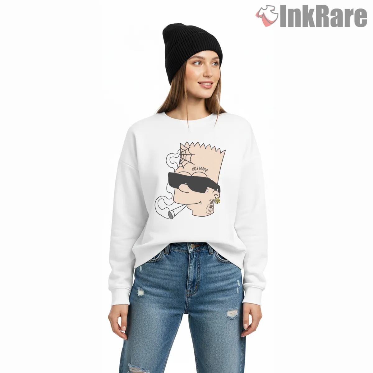 Human Bart Cholo Street Style Urban Cartoon Shirt Human Bart Cholo Street Style Urban Cartoon Shirt on graphic shirt for women graphic tee