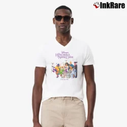 Men’s Hunchback Of Notre Dame Quasimodo Disney Movie Promo 90s V-Neck Tee in white | Sharp, Breathable, Everyday Staple