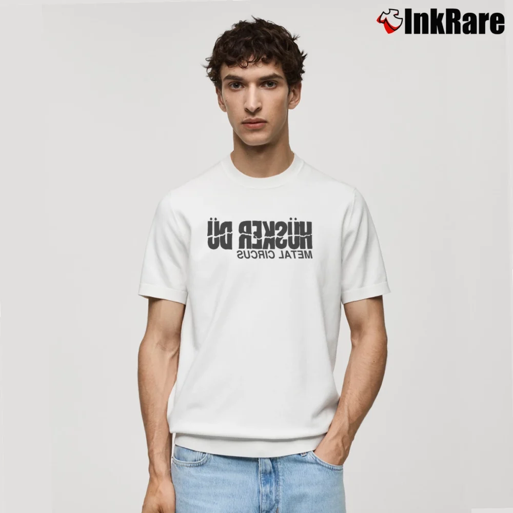 Men’s Husker Du Metal Circus Classic T-Shirt in white | Soft, Breathable Everyday Wear
