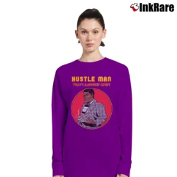 Women’s HUSTLE MAN WHATS HAPPENIN CHIEF Essential Long-Sleeve Top in purple | Sleek, Versatile, All-Season