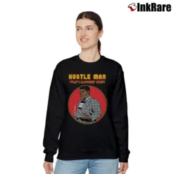 Women’s HUSTLE MAN WHATS HAPPENIN CHIEF Essential Relaxed Sweatshirt in black | Soft, Laid-Back Vibe