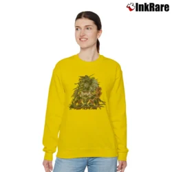 Women’s Hype Japanese Brand 90s Gundam Wing Death Scythe Hell Relaxed Sweatshirt in yellow | Soft, Laid-Back Vibe