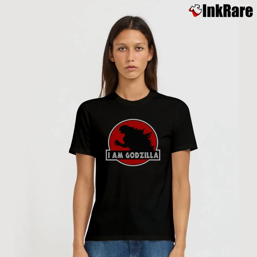 Women’s I Am Godzilla Cool Monster Graphic Signature T-Shirt in black | Soft, Flattering Fit