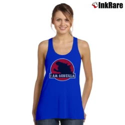 Women’s I Am Godzilla Cool Monster Graphic Tank Top in royal blue | Lightweight, Movement-Friendly