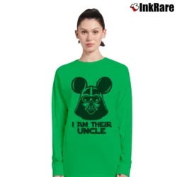 Women’s I Am Their Uncle Star Wars Disney Vacation Long-Sleeve Top in irish green | Sleek, Versatile, All-Season