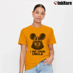 Women’s I Am Their Uncle Star Wars Disney Vacation Signature T-Shirt in orange | Soft, Flattering Fit