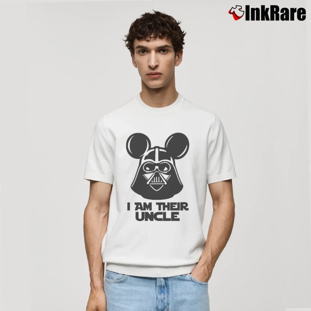 Men’s I Am Their Uncle Star Wars Disney Vacation Classic T-Shirt in white | Soft, Breathable Everyday Wear
