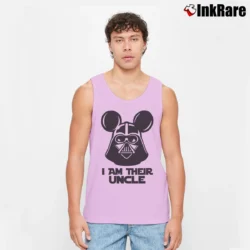 Men’s I Am Their Uncle Star Wars Disney Vacation Tank Top in light pink | Breathable, Active-Friendly Design
