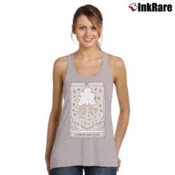 Women’s I'd Rather Be Crying To Enya Tarot Card Tank Top in sport grey | Lightweight, Movement-Friendly