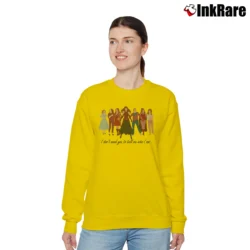 Women’s I Dont Need You To Tell Me Who I Am Scarlet Witch Marvel Relaxed Sweatshirt in yellow | Soft, Laid-Back Vibe