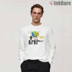 I Double Dare You Cartoon Duo Shirt on white long sleeve shirt for men graphic tee
