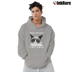 Men’s I Had Fun Once It Was Awful Funny Pullover Hoodie in sport grey | Cozy, Durable, Modern Fit