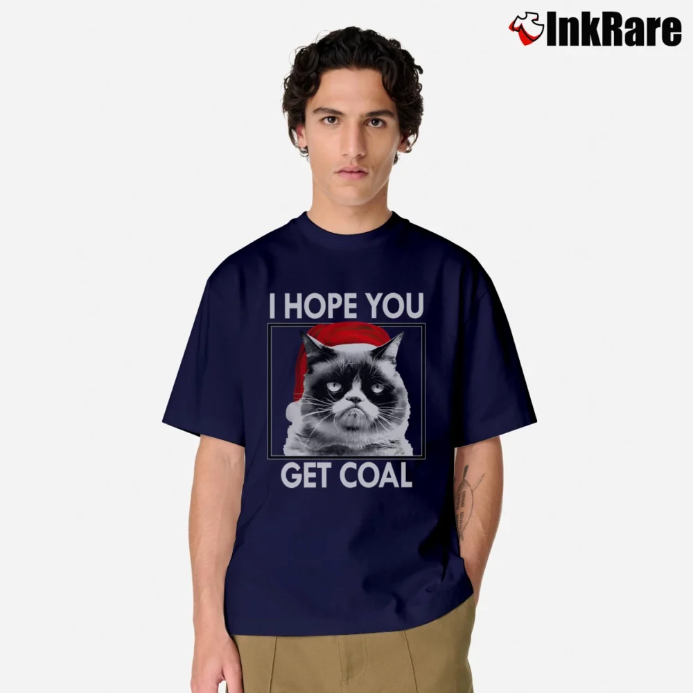 Men’s I Hope You Get Coal Classic T-Shirt in navy | Soft, Breathable Everyday Wear