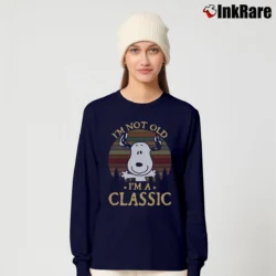 Women’s I'm Not Old I'm A Classic Snoopy Long-Sleeve Top in navy | Sleek, Versatile, All-Season