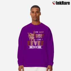 Men’s I'm Not Short I'm Eevee Size Funny Pokemon Long-Sleeve Shirt in purple | Sleek, Lightweight, Year-Round Wear