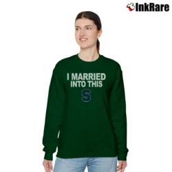 Women’s I Married Into This Syracuse Relaxed Sweatshirt in forest green | Soft, Laid-Back Vibe