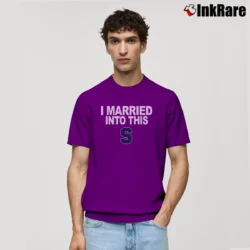 Men’s I Married Into This Syracuse Classic T-Shirt in purple | Soft, Breathable Everyday Wear