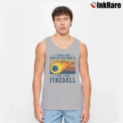 Men’s I Said I Cast Fireball Dungeons And Dragons Meme Tank Top in sport grey | Breathable, Active-Friendly Design