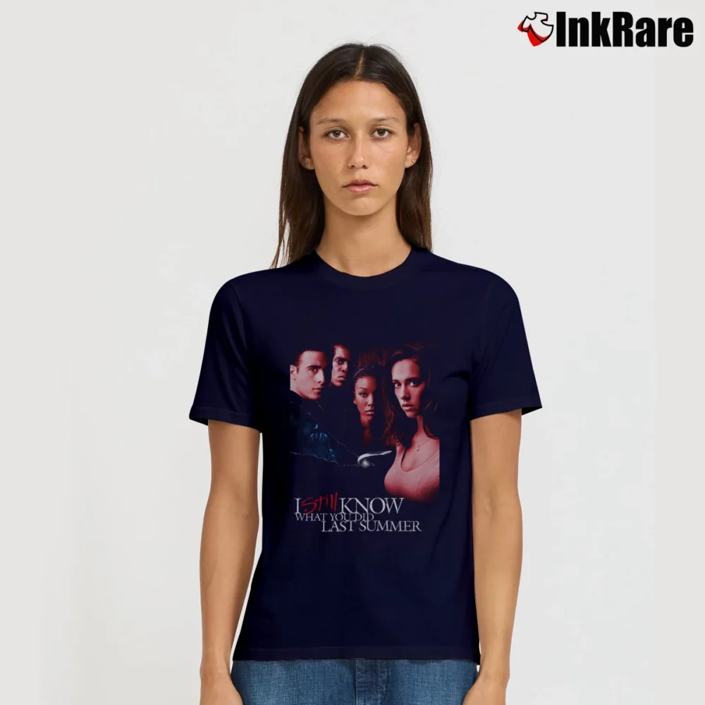 Women’s I Still Know What You Did Last Summer Signature T-Shirt in navy | Soft, Flattering Fit