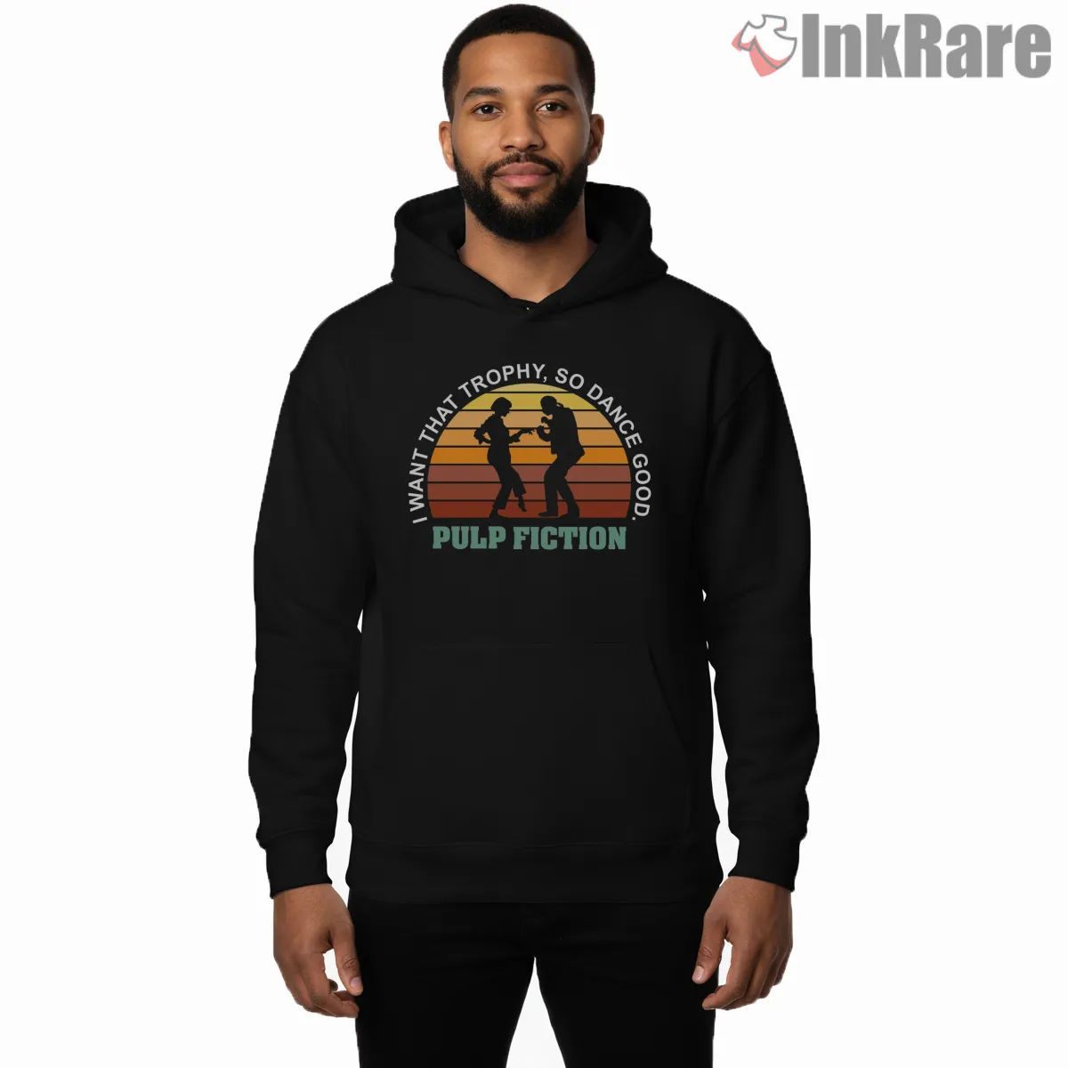 I Want That Trophy Dance Shirt on black hoodie for men graphic tee