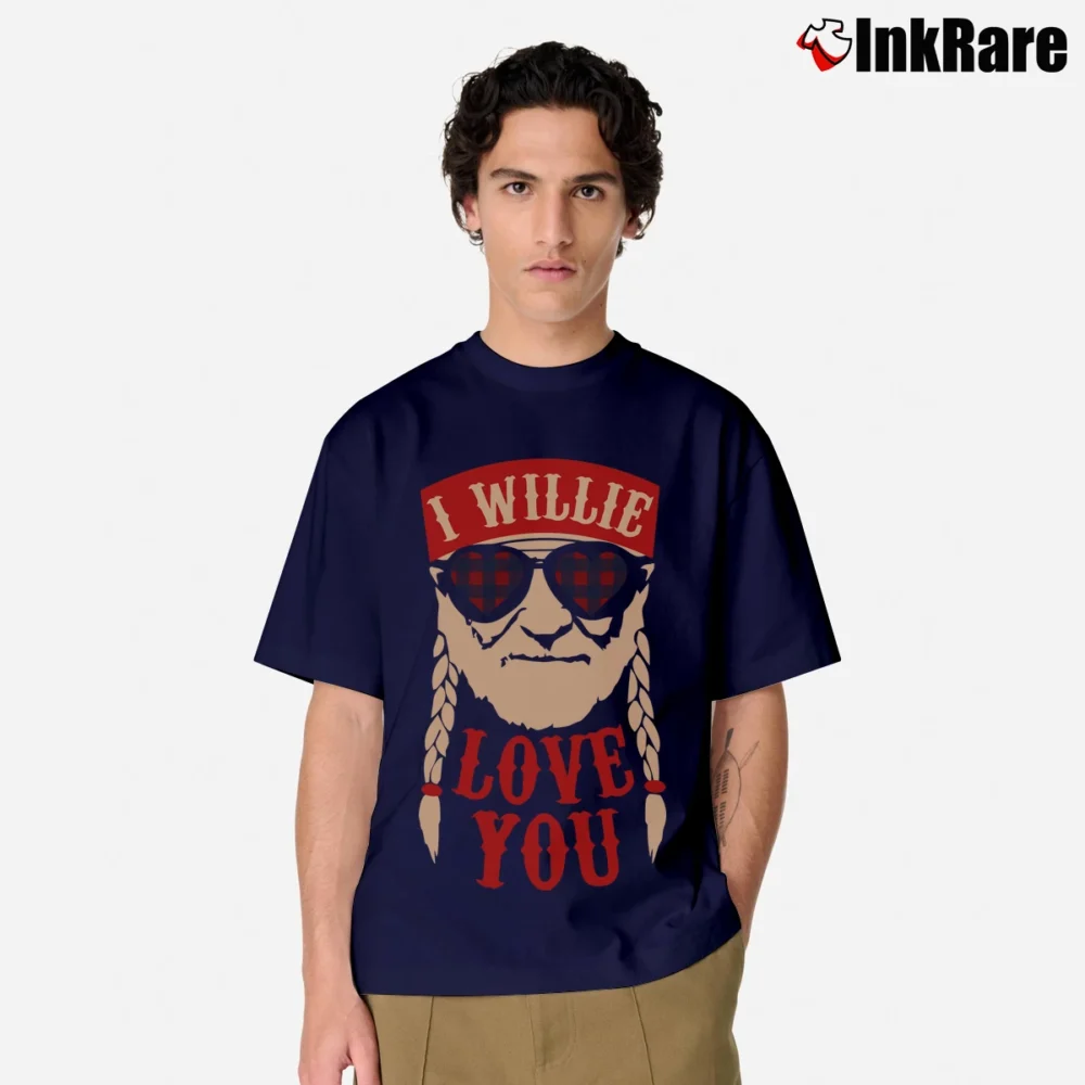 Men’s I Willie Love You Graphic Classic T-Shirt in navy | Soft, Breathable Everyday Wear