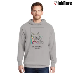 Men’s Iceberg Tom Cartoon Logo Graphic Pullover Hoodie in sport grey | Cozy, Durable, Modern Fit
