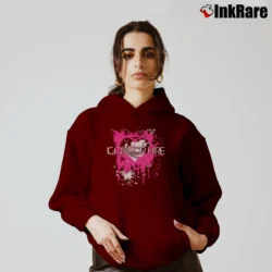 Women’s Icon For Hire Hearts Cozy Hoodie in maroon | Warm, Structured, Stylish