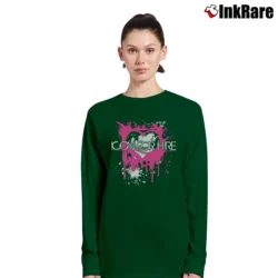 Women’s Icon For Hire Hearts Long-Sleeve Top in forest green | Sleek, Versatile, All-Season