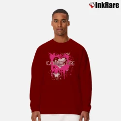 Men’s Icon For Hire Hearts Long-Sleeve Shirt in maroon | Sleek, Lightweight, Year-Round Wear