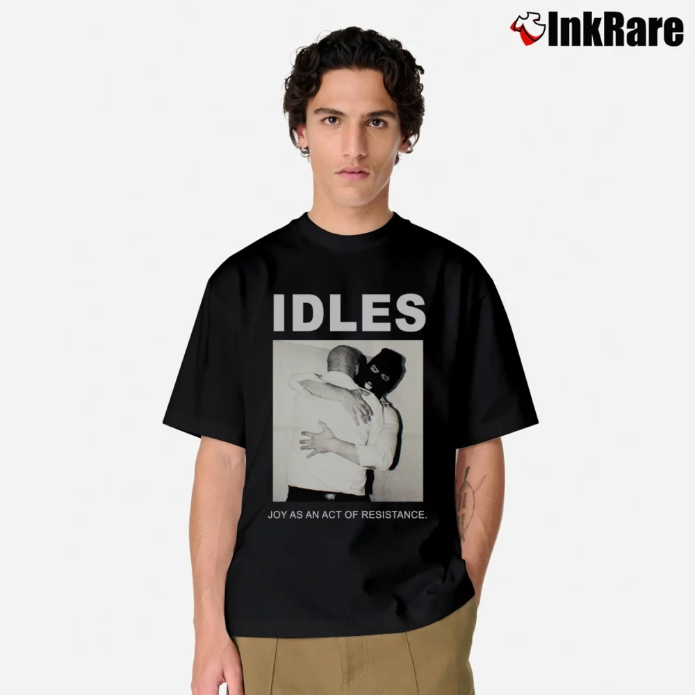 Men’s Idles Joy As An Act Of Resistance Tour Classic T-Shirt in black | Soft, Breathable Everyday Wear