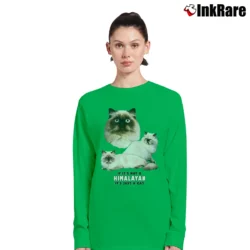 Women’s If It S Not A Himalayan It's Just A Cat Long-Sleeve Top in irish green | Sleek, Versatile, All-Season