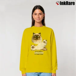 Women’s If It S Not A Himalayan It's Just A Cat Relaxed Sweatshirt in yellow | Soft, Laid-Back Vibe