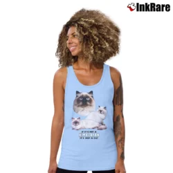 Women’s If It S Not A Himalayan It's Just A Cat Tank Top in light blue | Lightweight, Movement-Friendly