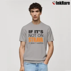 Men’s if it's not on strava it didn't happen for Runners and Cyclists Classic T-Shirt in sport grey | Soft, Breathable Everyday Wear