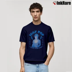 Men’s Iggy Pop Lust For Life Music Classic T-Shirt in navy | Soft, Breathable Everyday Wear