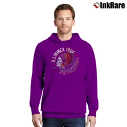 Men’s Illinois Illiniwek Football Fans Pullover Hoodie in purple | Cozy, Durable, Modern Fit