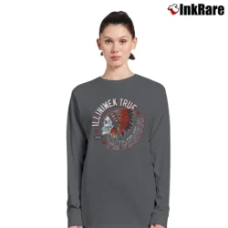 Women’s Illinois Illiniwek Football Fans Long-Sleeve Top in charcoal | Sleek, Versatile, All-Season