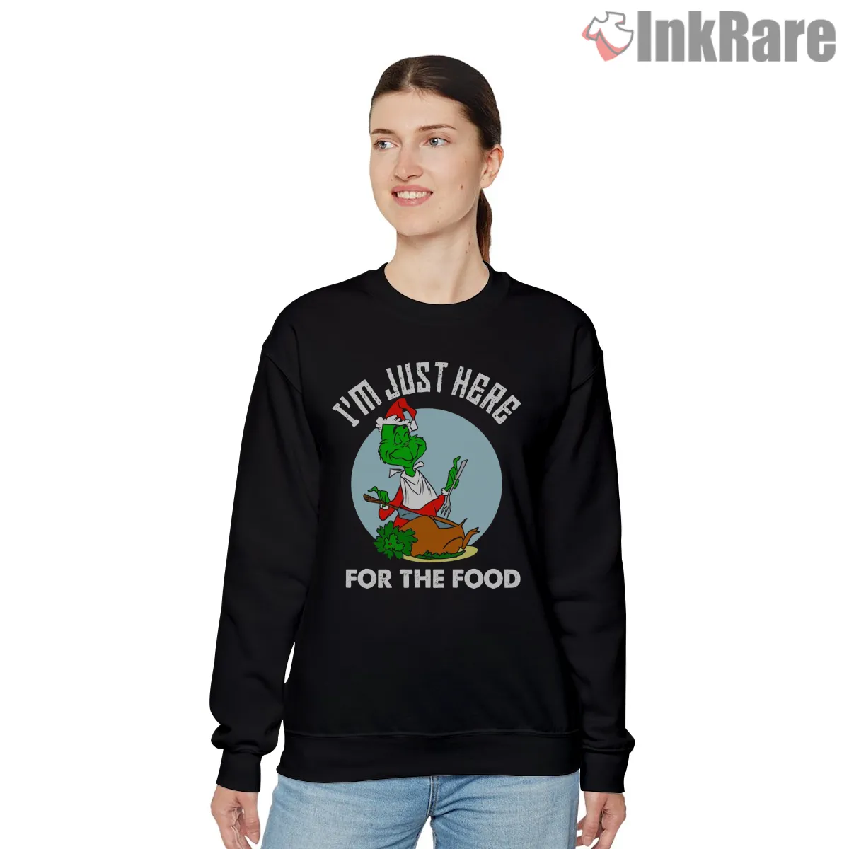Im Just Here For The Food Grinch Holiday Shirt Im Just Here For The Food Grinch Holiday Shirt on graphic shirt for women graphic tee