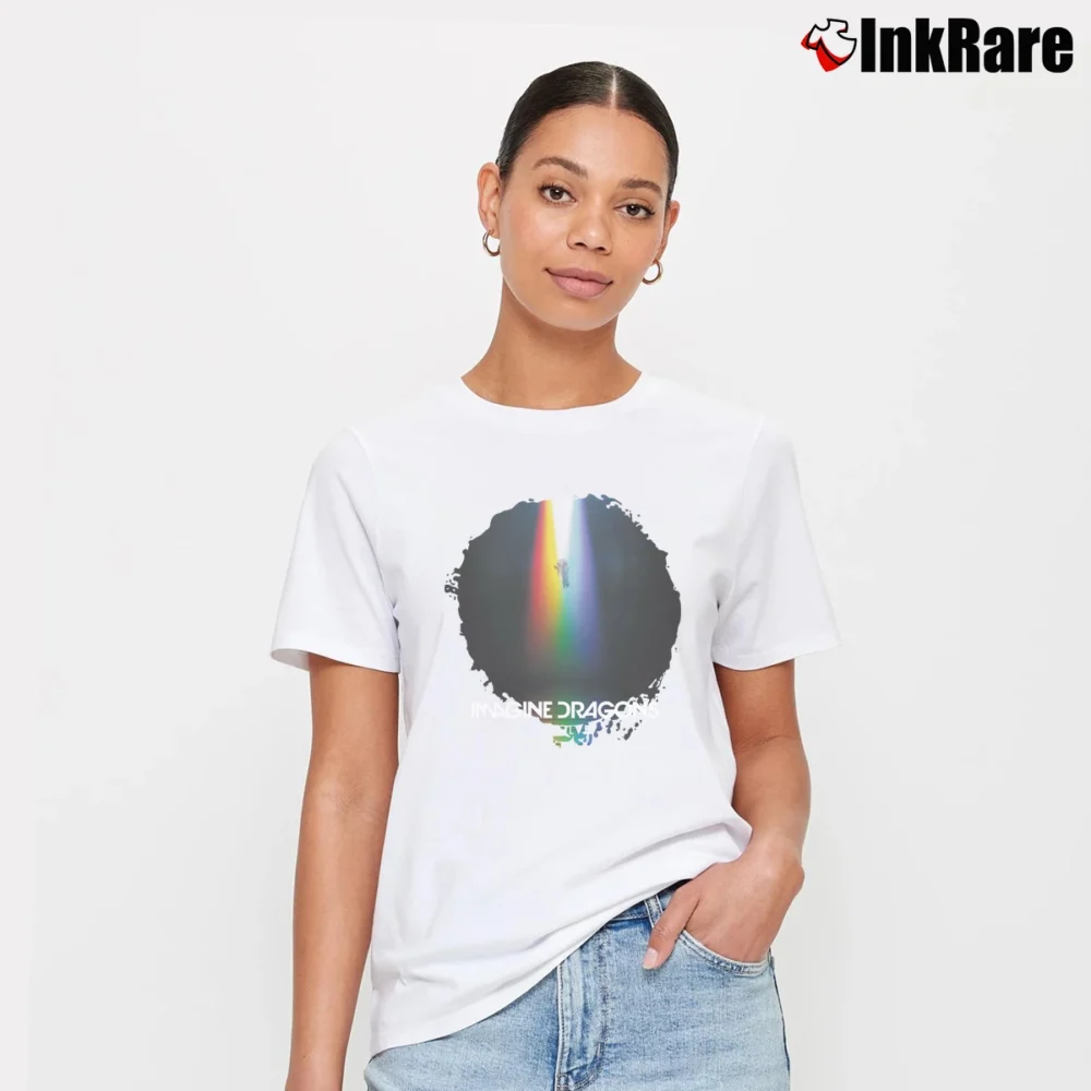 Women’s Imagine Dragons Evolve Cool Signature T-Shirt in white | Soft, Flattering Fit