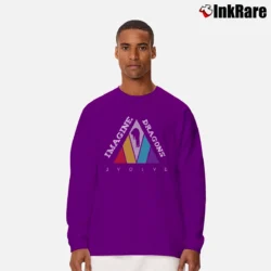 Men’s Imagine Dragons Evolve Sports Long-Sleeve Shirt in purple | Sleek, Lightweight, Year-Round Wear