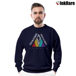 Men’s Imagine Dragons Evolve Sports Crewneck Sweatshirt in navy | Cozy Fabric, Clean Style