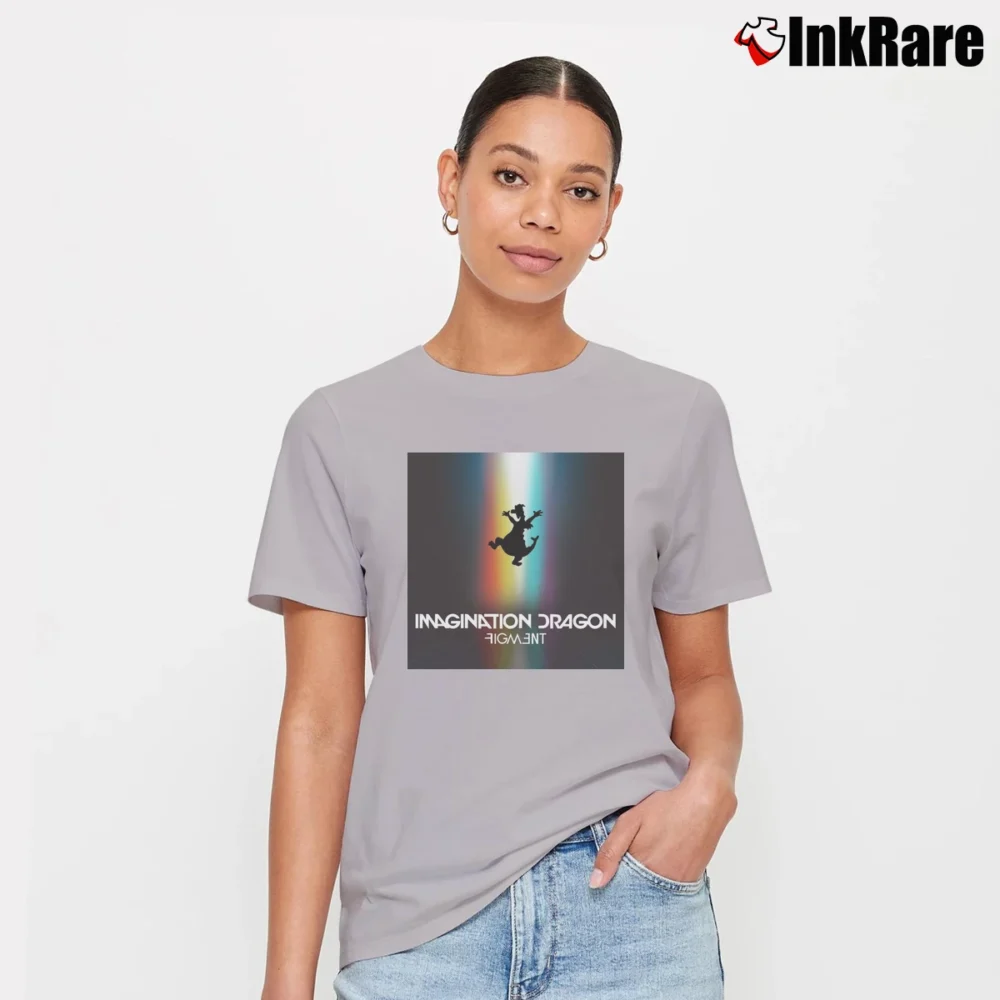 Women’s Imagine Dragons Figment Parody Band Signature T-Shirt in sport grey | Soft, Flattering Fit