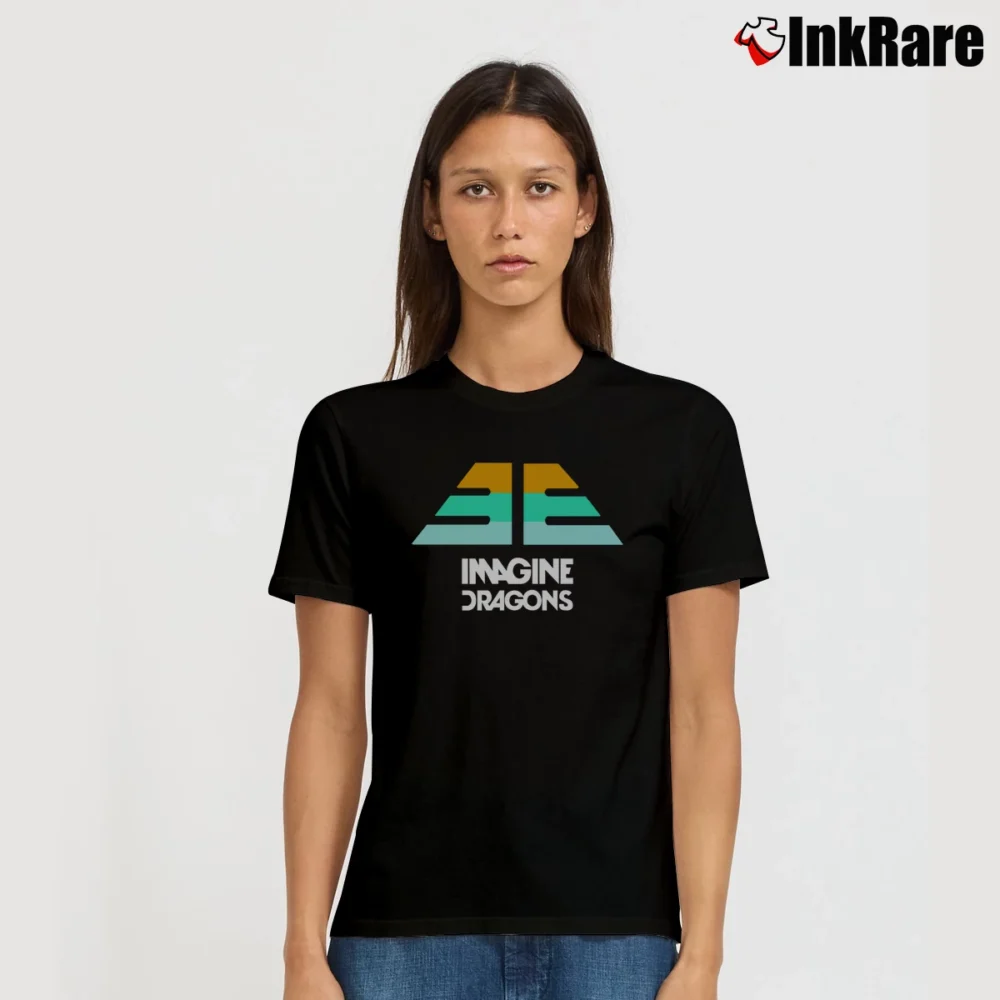 Women’s Imagine Dragons Logo Signature T-Shirt in black | Soft, Flattering Fit