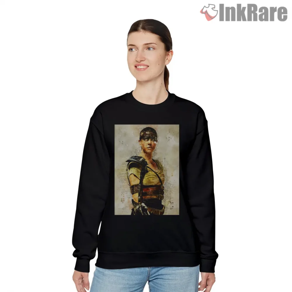 Imperator Furiosa Painted Portrait Gritty Texture Shirt on graphic shirt for women graphic tee