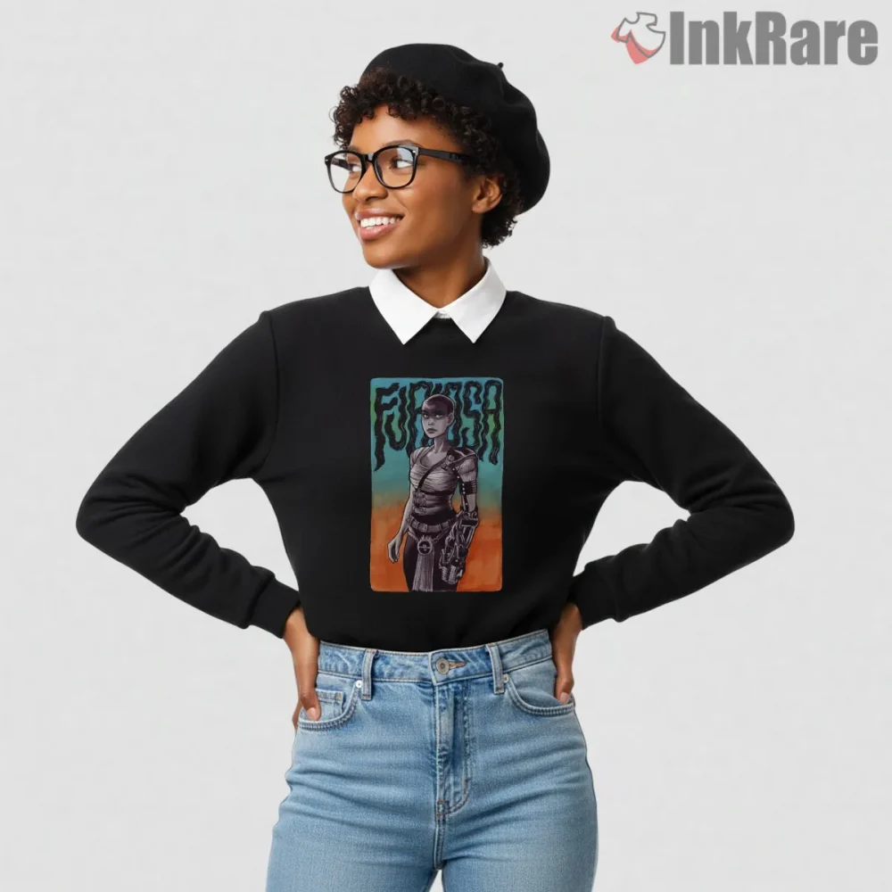 Imperator Furiosa Post Apocalyptic Portrait Mad Max Shirt on graphic shirt for women graphic tee