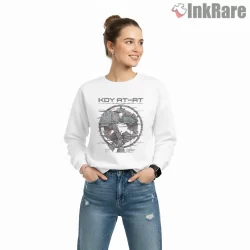 Imperial At At Glitch Tech Graphic Shirt on graphic shirt for women graphic tee