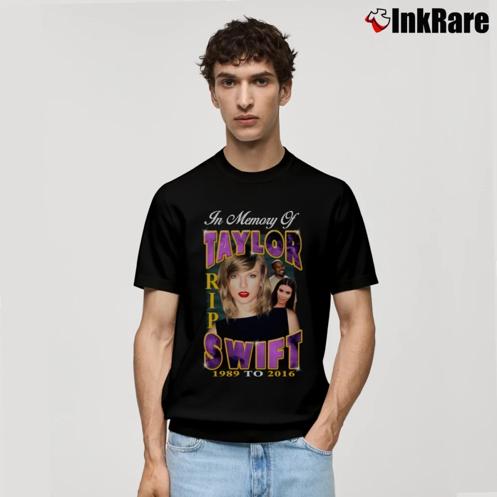 Men’s In Memory Of Taylor Swift 1989–2016 Tribute Classic T-Shirt in black | Soft, Breathable Everyday Wear