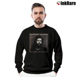 Men’s In The Falling Dark Bruce Cockburn Crewneck Sweatshirt in black | Cozy Fabric, Clean Style